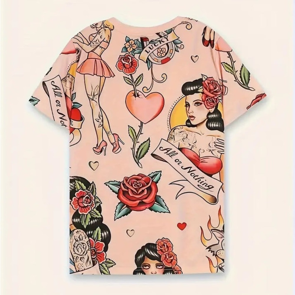 Pink Graphic Short Sleeve Tee - Picture 5 of 8